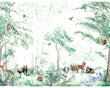 Woodland Animals Children's Mural Wallpaper
