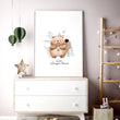 Woodland Decor For Nursery | Set of 3 wall art prints