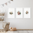 Woodland Nursery Print | Set of 3 wall art prints