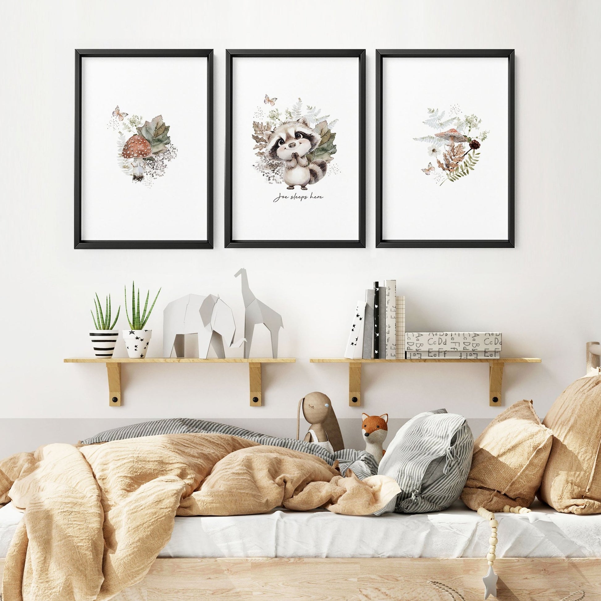 Woodland Prints | Set of 3 wall art prints