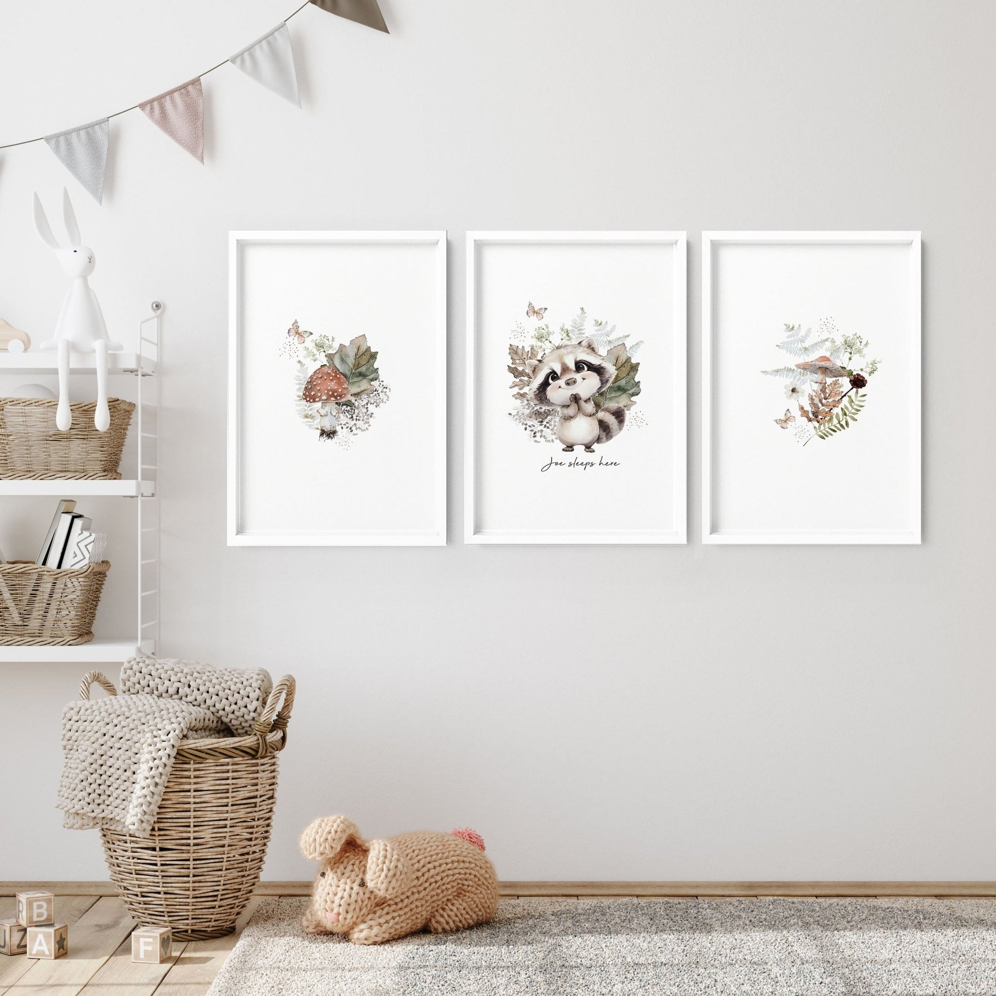 Woodland Prints | Set of 3 wall art prints