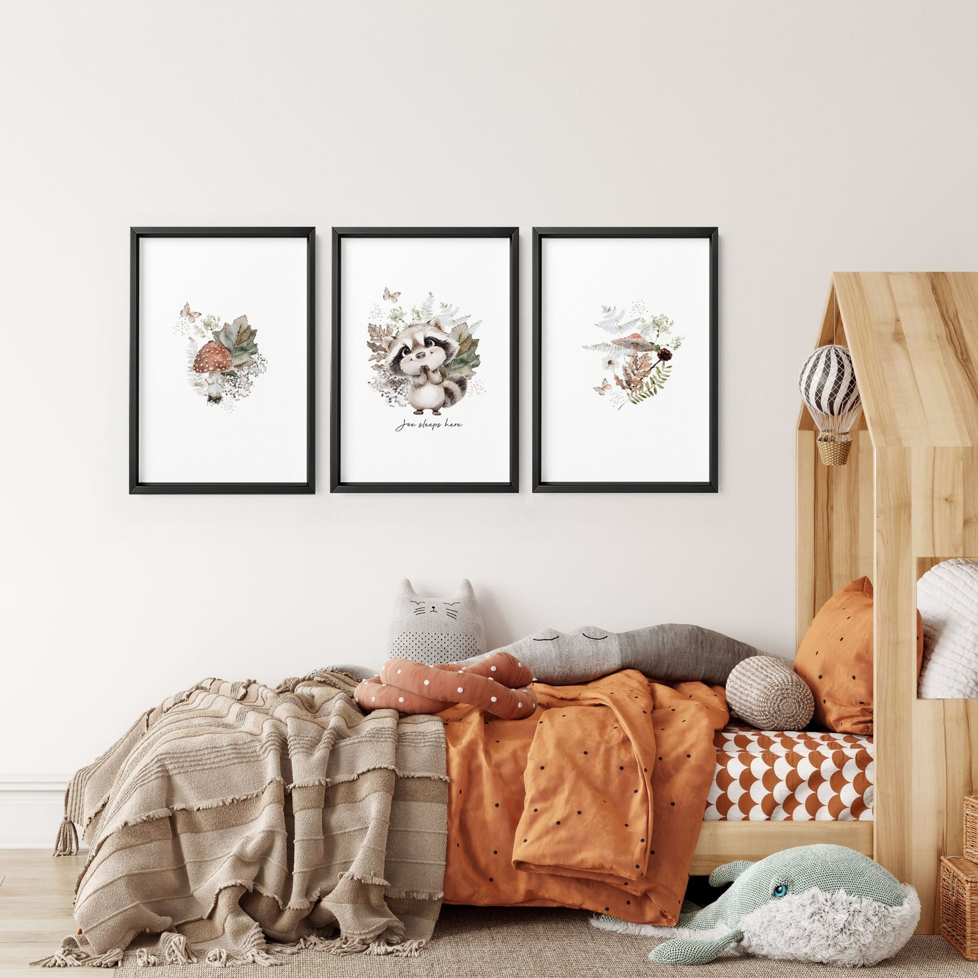 Woodland Prints | Set of 3 wall art prints