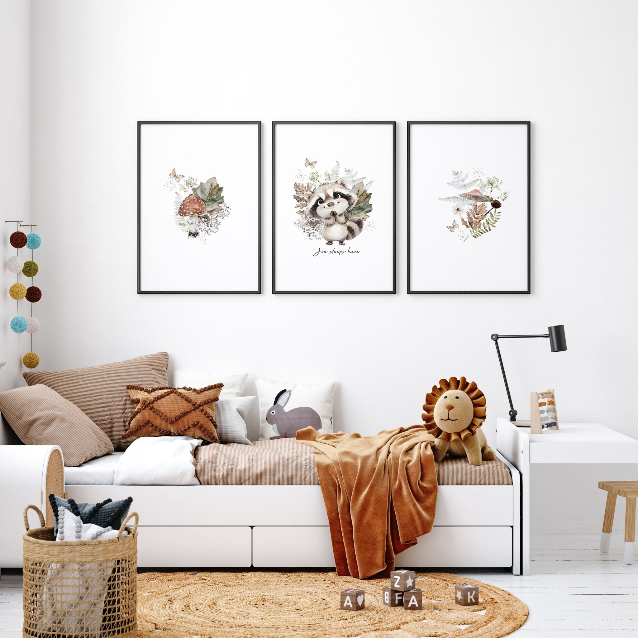 Woodland Prints | Set of 3 wall art prints