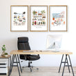 Work Office Wall Art Mediterranean Coastal Café Scenes 