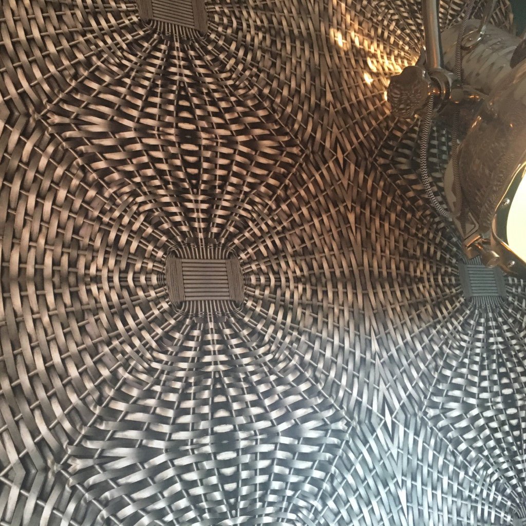 Woven Metal Basket Wallpaper