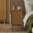 Wright Narrow Oak Bedside Table