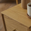 Wright Narrow Oak Bedside Table