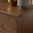 Wright Narrow Walnut Bedside Table