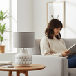 Wylie White Ceramic Table Lamp