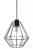 Wyra Black Cage Pendant Light