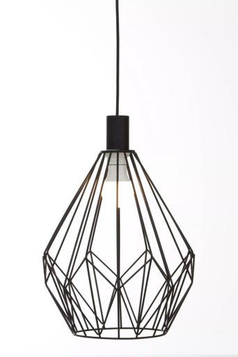 Wyra Black Finish Frame Pendant light