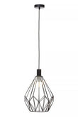 Wyra Black Finish Frame Pendant light