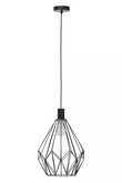 Wyra Black Finish Frame Pendant light