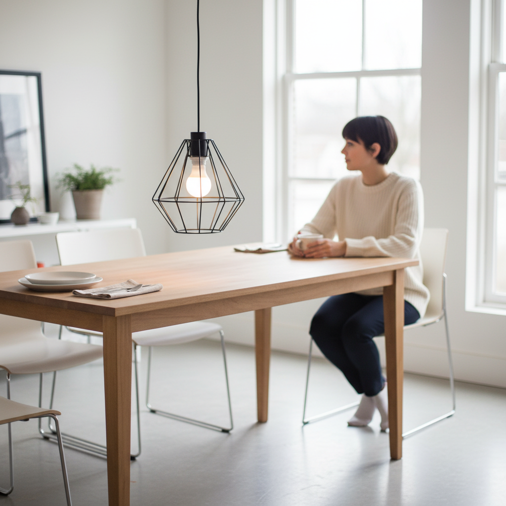 Wyra Black Cage Pendant Light