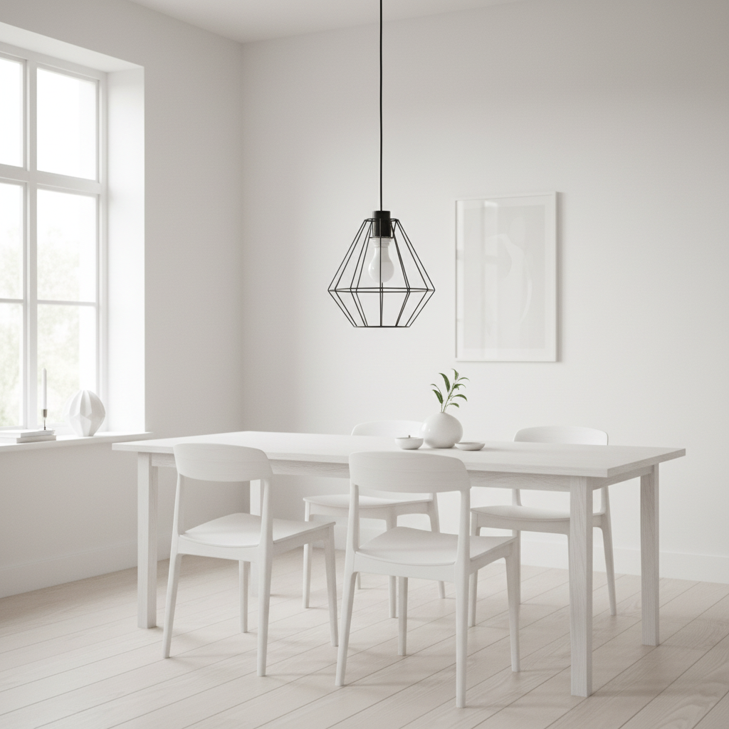 Wyra Black Cage Pendant Light