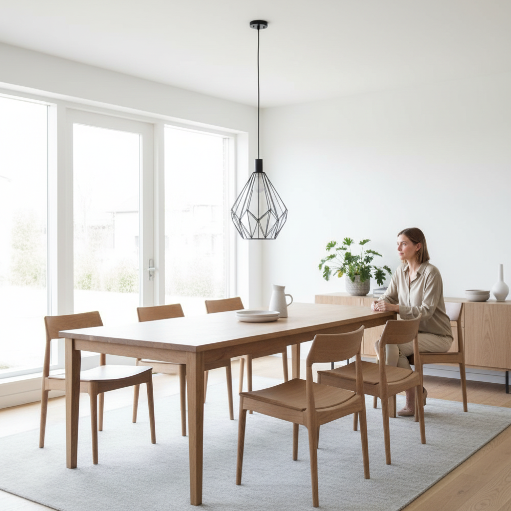 Wyra Black Finish Frame Pendant light