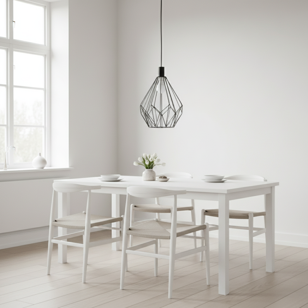 Wyra Black Finish Frame Pendant light