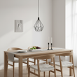 Wyra Black Finish Frame Pendant light