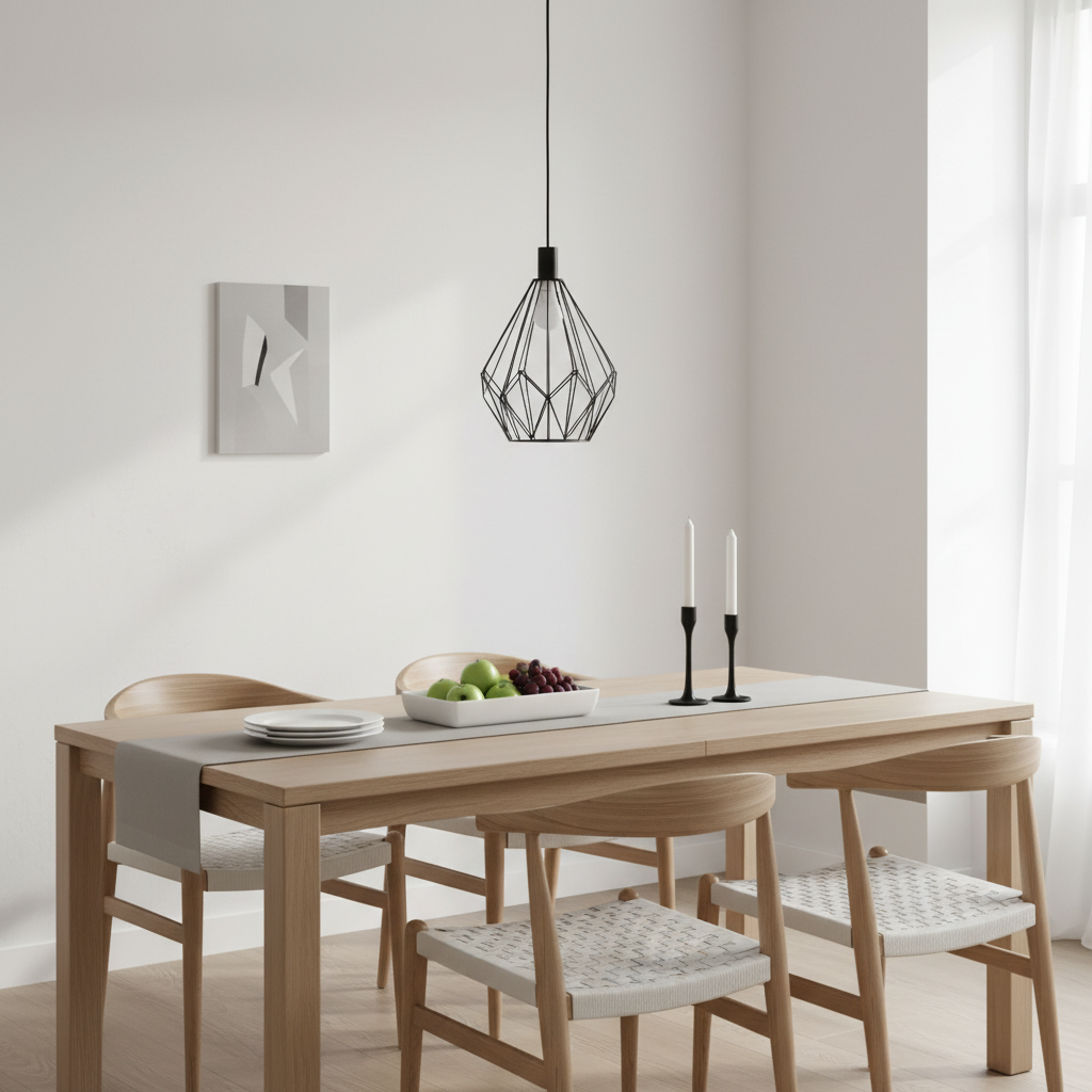 Wyra Black Finish Frame Pendant light