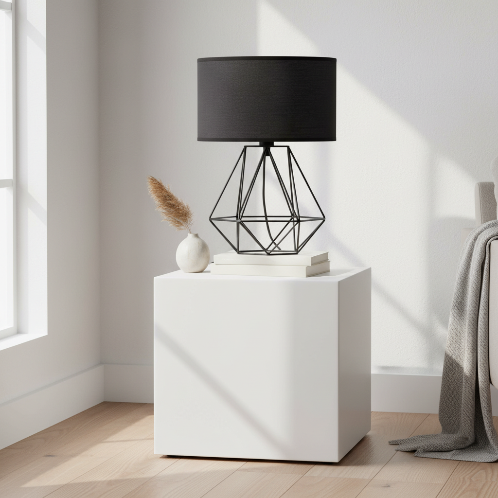 Wyra Black Shade Table Lamp