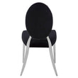 Yasmin Black Velvet And Silver Chair