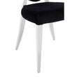 Yasmin Black Velvet And Silver Chair