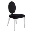 Yasmin Black Velvet And Silver Chair