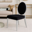 Yasmin Black Velvet And Silver Chair