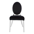 Yasmin Black Velvet And Silver Chair
