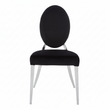 Yasmin Black Velvet And Silver Chair