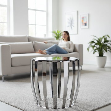 Yasmin Stainless Steel Side Table