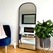 Yoko - Black Metal Gentle Arch Mirror - 150cm x 60cm