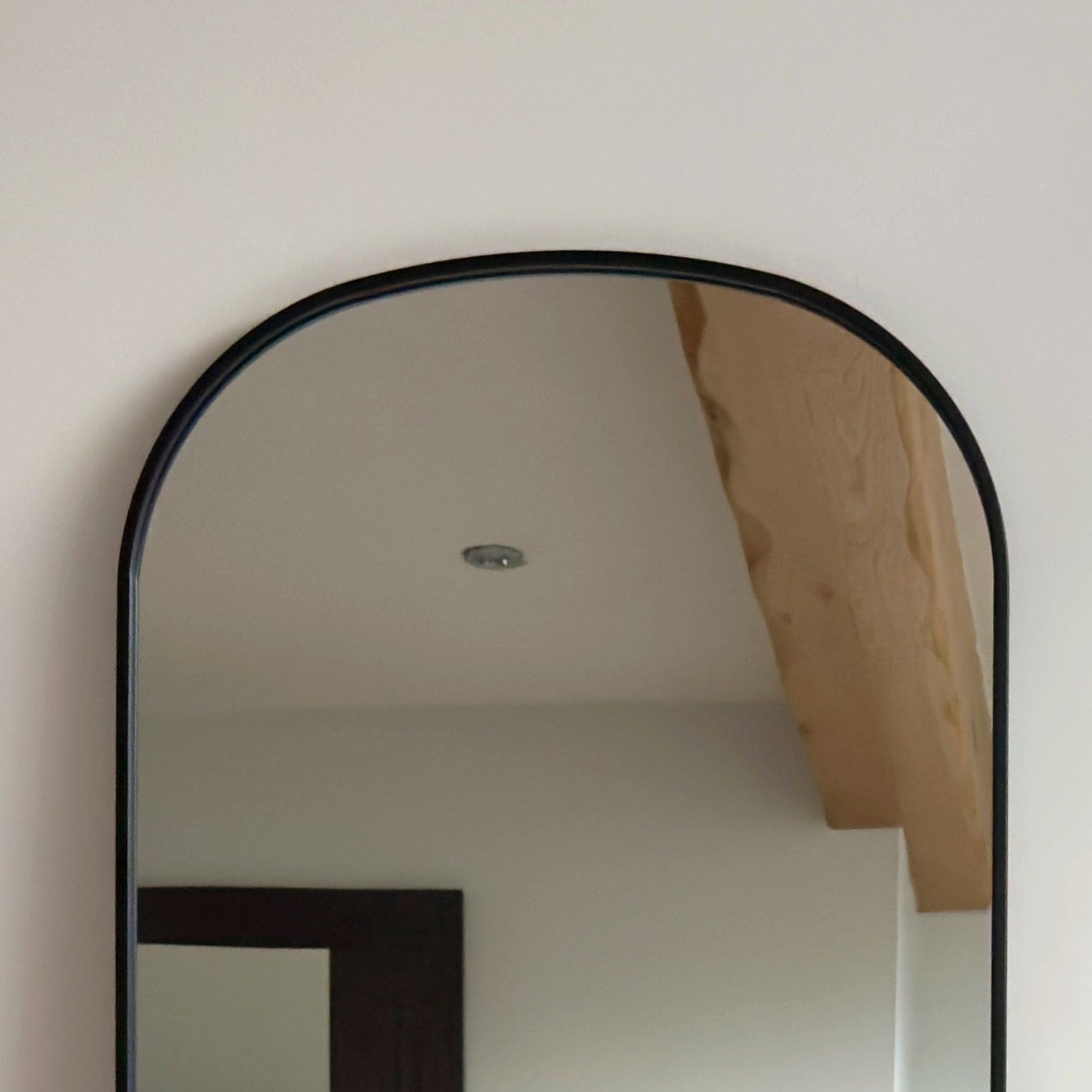 Yoko - Black Metal Gentle Arch Mirror - 150cm x 60cm