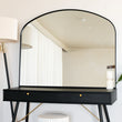 Yoko - Black Metal Gentle Arch Mirror - 95cm x 120cm