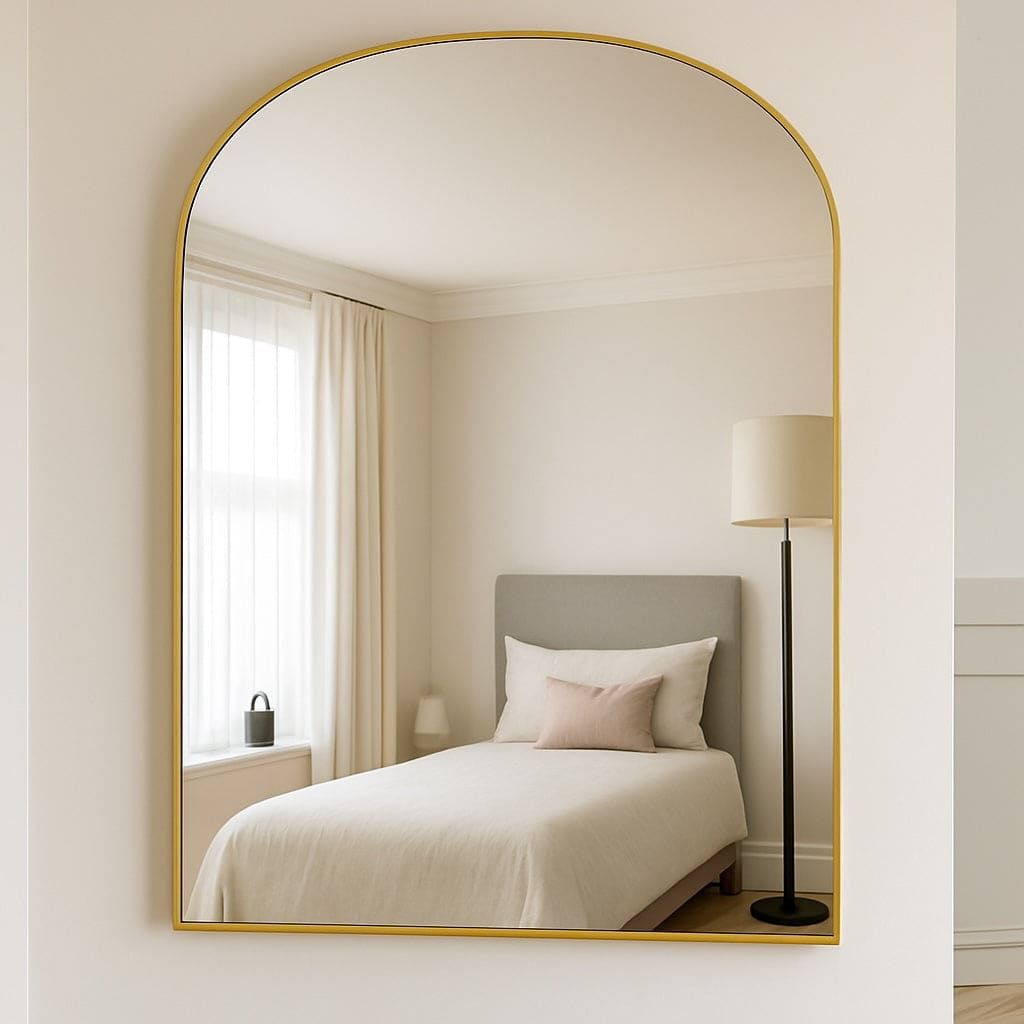 Yoko - Gold Metal Gentle Arch Mirror - 120cm x 95cm