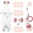Yookidoo Baby Shower Gift Set Elephant - Blush Pink