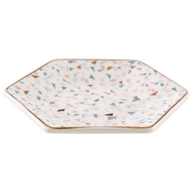 Yuki Terrazzo Pattern Dinner Plate