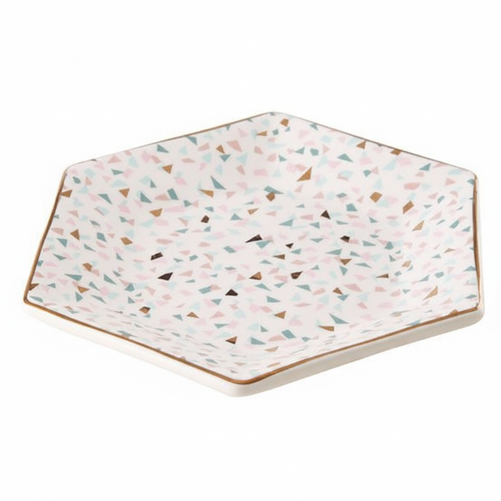 Yuki Terrazzo Pattern Side Plate