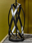 Zaina Black Cross Table Lamp