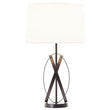 Zaina Black Cross Table Lamp