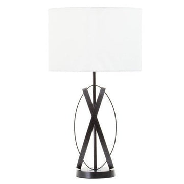 Zaina Black Cross Table Lamp