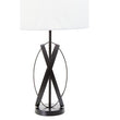 Zaina Black Cross Table Lamp