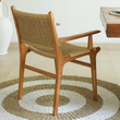 Zara Rattan Dining Chair with Armrest