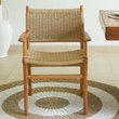 Zara Rattan Dining Chair with Armrest