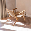Zara Teak & Rattan Accent Armchair