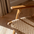 Zara Teak & Rattan Accent Armchair
