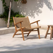 Zara Teak & Rattan Accent Armchair