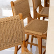 Zara Teak & Rattan Bar Stool