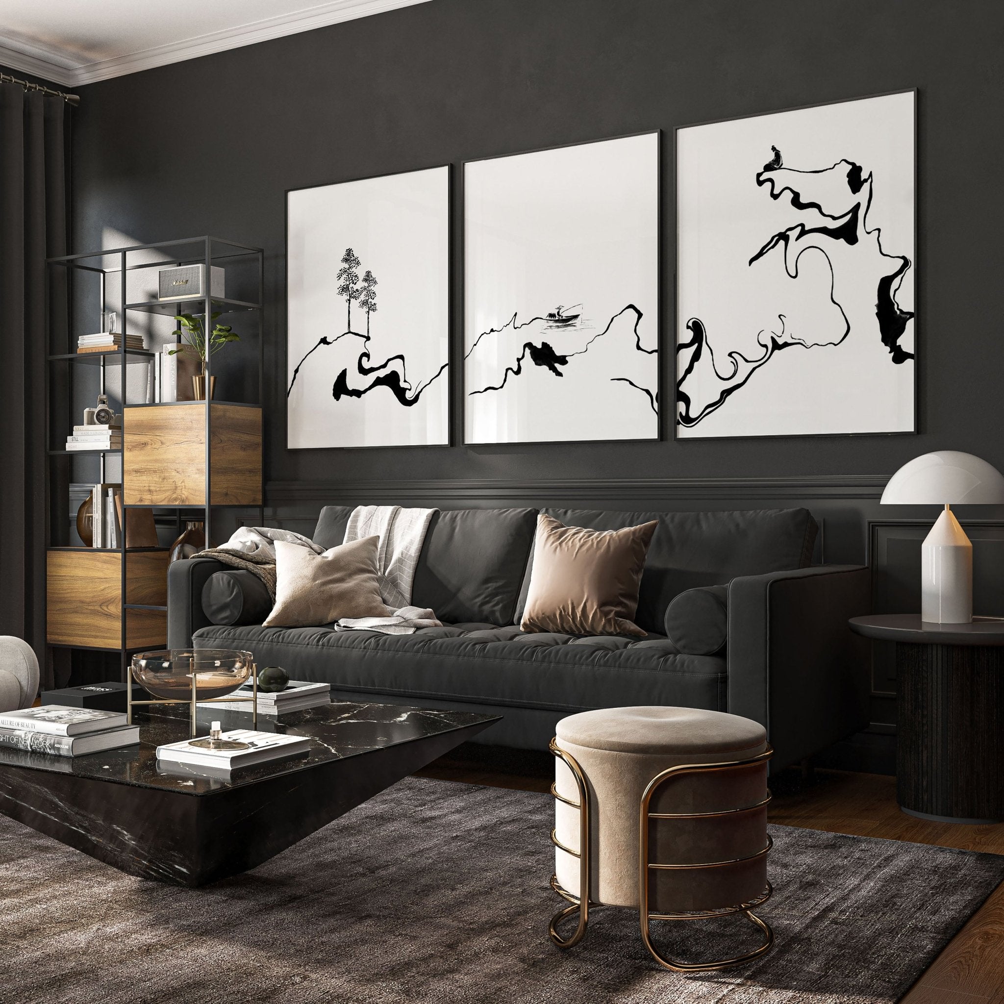 Zen Art - Set of 3 wall art prints