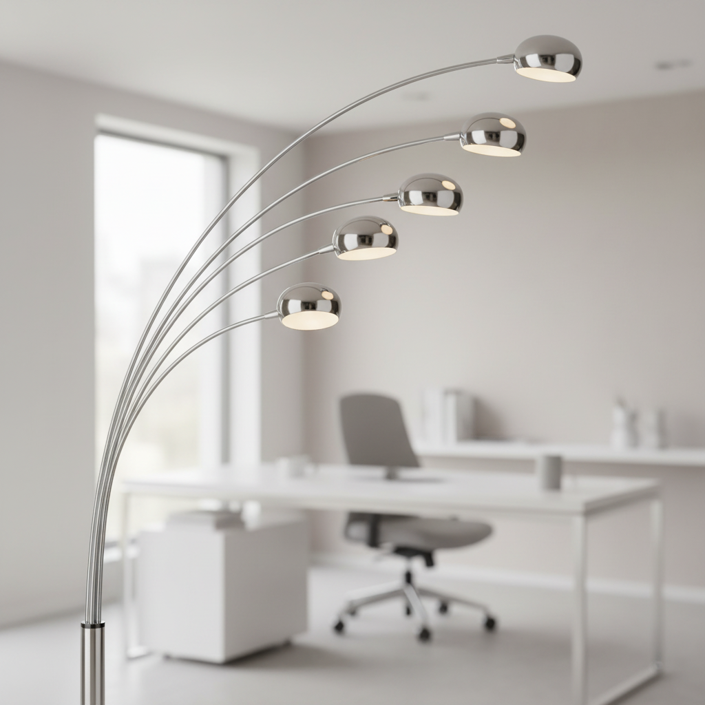 Zeus Floor 5 Arched Lights Lamp